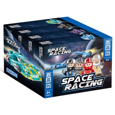ZHEGAO QJ6002 6002 non  ĐUA TÀU VŨ TRỤ 4 LOẠI bộ đồ chơi xếp lắp ráp ghép mô hình Space SPACE RACING Thám Hiểm Không Gian