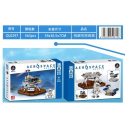 ZHEGAO QL0297 0297 non  MÁY DÒ ZHURONG bộ đồ chơi xếp lắp ráp ghép mô hình City AEROSPACE Thành Phố 563 khối