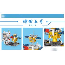 ZHEGAO QL0295 0295 non  TRƯỜNG NGA 5 bộ đồ chơi xếp lắp ráp ghép mô hình City AEROSPACE Thành Phố 515 khối