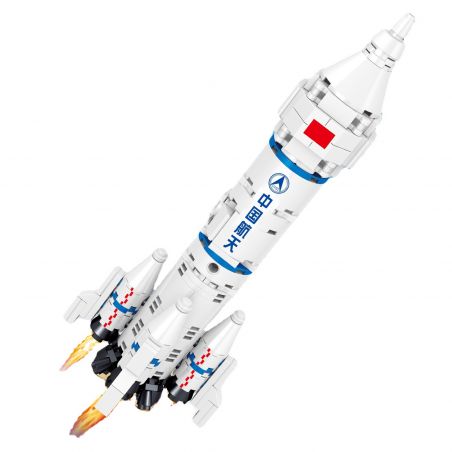 ZHEGAO QL0294 0294 non  TÊN LỬA PHIÊN BẢN Q bộ đồ chơi xếp lắp ráp ghép mô hình City AEROSPACE Thành Phố 516 khối