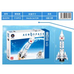ZHEGAO QL0294 0294 non  TÊN LỬA PHIÊN BẢN Q bộ đồ chơi xếp lắp ráp ghép mô hình City AEROSPACE Thành Phố 516 khối