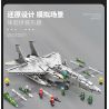JUHANG TECHNOLOGY 88020 REOBRIX 33034 non  MÁY BAY CHIẾN ĐẤU NHIỆM VỤ KÉP F15E STRIKE EAGLE bộ đồ chơi xếp lắp ráp ghép mô hình Military Army F15E FIGHTER BOMBERS Quân Sự Bộ Đội 2216 khối