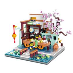 ZHEGAO 00322 non  TRANH DANQING YIQING bộ đồ chơi xếp lắp ráp ghép mô hình Creator THE JOY OF DRAWIN Sáng Tạo 486 khối