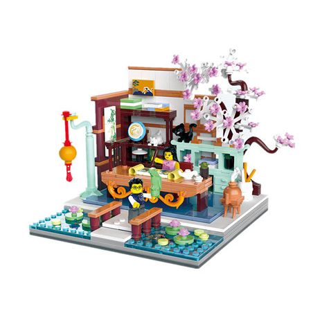 ZHEGAO 00322 non  TRANH DANQING YIQING bộ đồ chơi xếp lắp ráp ghép mô hình Creator THE JOY OF DRAWIN Sáng Tạo 486 khối