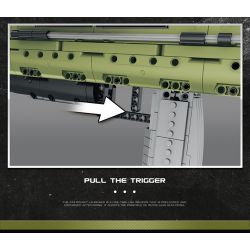 REOBRIX 77027 non  SÚNG PHÓNG TÊN LỬA CHỐNG TĂNG AT-4 bộ đồ chơi xếp lắp ráp ghép mô hình Military Army M136 ANTITANK GRENADE LAUNCHER Quân Sự Bộ Đội 1748 khối