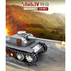 Kazi KY82054 82054 non  XE TĂNG HẠNG NẶNG KV-VI 8 TỔ HỢP bộ đồ chơi xếp lắp ráp ghép mô hình Military Army RUSSIAN LAND-BATTLESHIP KV-VI Quân Sự Bộ Đội 1165 khối