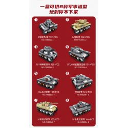 Kazi KY82054 82054 non  XE TĂNG HẠNG NẶNG KV-VI 8 TỔ HỢP bộ đồ chơi xếp lắp ráp ghép mô hình Military Army RUSSIAN LAND-BATTLESHIP KV-VI Quân Sự Bộ Đội 1165 khối