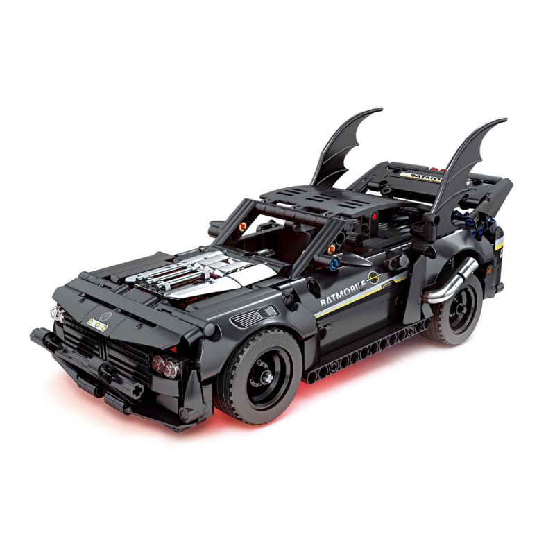 GBL KY1071 1071 non  XE CÁNH DƠI SẪM MÀU (ĐÈN GẦM ĐỎ) LÙI bộ đồ chơi xếp lắp ráp ghép mô hình  Kỹ Thuật Công Nghệ Cao Mô Hình Phương Tiện 620 khối