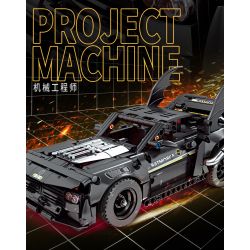 GBL KY1071 1071 non  XE CÁNH DƠI SẪM MÀU (ĐÈN GẦM ĐỎ) LÙI bộ đồ chơi xếp lắp ráp ghép mô hình  Kỹ Thuật Công Nghệ Cao Mô Hình Phương Tiện 620 khối