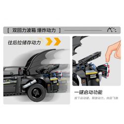 GBL KY1071 1071 non  XE CÁNH DƠI SẪM MÀU (ĐÈN GẦM ĐỎ) LÙI bộ đồ chơi xếp lắp ráp ghép mô hình  Kỹ Thuật Công Nghệ Cao Mô Hình Phương Tiện 620 khối