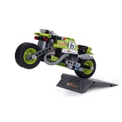 YUEGAO 58408 non  THẦN XE ĐÓNG THẾ LÙI bộ đồ chơi xếp lắp ráp ghép mô hình  STUNT KING Kỹ Thuật Công Nghệ Cao Mô Hình Phương Tiện 201 khối