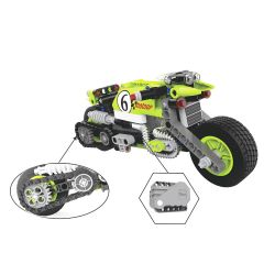 YUEGAO 58408 non  THẦN XE ĐÓNG THẾ LÙI bộ đồ chơi xếp lắp ráp ghép mô hình  STUNT KING Kỹ Thuật Công Nghệ Cao Mô Hình Phương Tiện 201 khối