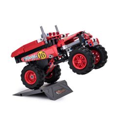 YUEGAO 58409 non  XE TẢI ĐIÊN KÉO LẠI bộ đồ chơi xếp lắp ráp ghép mô hình  CRAZY TRUCK Kỹ Thuật Công Nghệ Cao Mô Hình Phương Tiện 213 khối