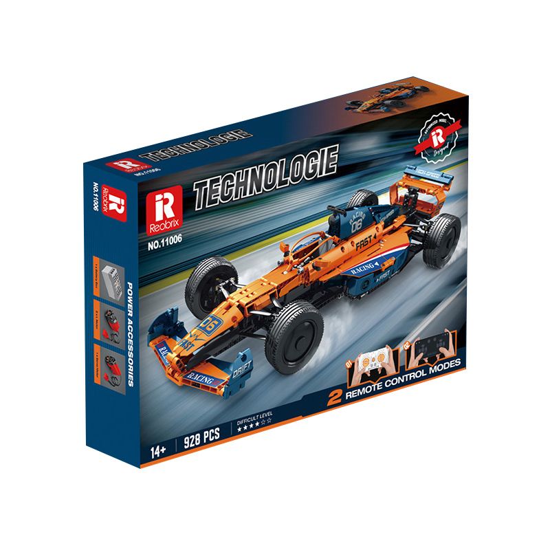 REOBRIX 11006 11007 non  XE CÔNG THỨC MỘT bộ đồ chơi xếp lắp ráp ghép mô hình Speed Champions Racing Cars FORMULA F1 CAR Đua Xe Công Thức 928 khối
