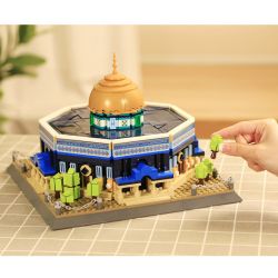 WANGE LIGAO DR.LUCK 5243 non  NHÀ THỜ HỒI GIÁO ĐÁ JERUSALEM MÁI VÒM bộ đồ chơi xếp lắp ráp ghép mô hình Creator DOME OF THE ROCK JERUSALEM Sáng Tạo 983 khối