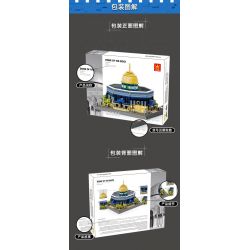 WANGE LIGAO DR.LUCK 5243 non  NHÀ THỜ HỒI GIÁO ĐÁ JERUSALEM MÁI VÒM bộ đồ chơi xếp lắp ráp ghép mô hình Creator DOME OF THE ROCK JERUSALEM Sáng Tạo 983 khối