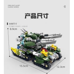 Kazi KY81055 81055 non  CẢNH BÁO CHÁY MẮT CỦA NGÀY TẬN THẾ ĐỎ bộ đồ chơi xếp lắp ráp ghép mô hình Movie & Game Phim Và Trò Chơi 937 khối