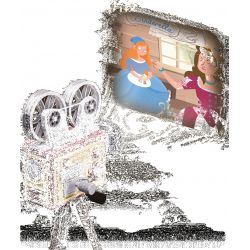 PANTASY 85010 non  NGHE NHÌN CỔ ĐIỂN MÁY CHIẾU RETRO bộ đồ chơi xếp lắp ráp ghép mô hình Creator Sáng Tạo 800 khối