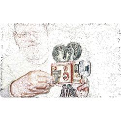 PANTASY 85010 non  NGHE NHÌN CỔ ĐIỂN MÁY CHIẾU RETRO bộ đồ chơi xếp lắp ráp ghép mô hình Creator Sáng Tạo 800 khối