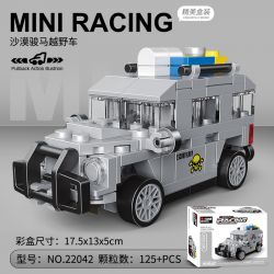 DECOOL 22042 non  XE KÉO MINI ĐỊA HÌNH NGỰA SA MẠC bộ đồ chơi xếp lắp ráp ghép mô hình Racers MINI RACING PACEMAKER Đua Tốc Độ 125 khối