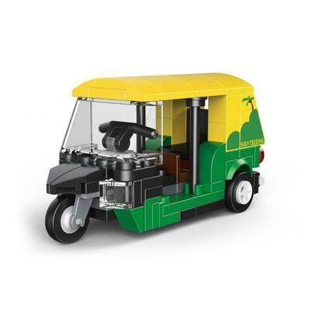 DECOOL 22037 non  XE KÉO MINI BA BÁNH BOUNCE THÁI LAN bộ đồ chơi xếp lắp ráp ghép mô hình Racers MINI RACING PACEMAKER Đua Tốc Độ