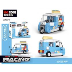 DECOOL 22036 non  XE KÉO MINI BA BÁNH DI ĐỘNG bộ đồ chơi xếp lắp ráp ghép mô hình Racers MINI RACING PACEMAKER Đua Tốc Độ