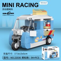 DECOOL 22036 non  XE KÉO MINI BA BÁNH DI ĐỘNG bộ đồ chơi xếp lắp ráp ghép mô hình Racers MINI RACING PACEMAKER Đua Tốc Độ