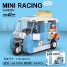 DECOOL 22036 non  XE KÉO MINI BA BÁNH DI ĐỘNG bộ đồ chơi xếp lắp ráp ghép mô hình Racers MINI RACING PACEMAKER Đua Tốc Độ