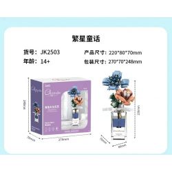 JAKI JK2503 2503 non  CẮM HOA BẢO QUẢN BẰNG HƯƠNG THƠM CÂU CHUYỆN CỔ TÍCH ĐẦY SAO bộ đồ chơi xếp lắp ráp ghép mô hình Flowers