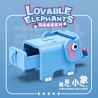 OPENING KD99002-1 99002-1 non  CHÚ VOI CON DỄ THƯƠNG bộ đồ chơi xếp lắp ráp ghép mô hình LOVABLE ELEPHANTS - FUNNY CASH LOCKER