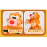 OPENING KD99002-1 99002-1 non  CHÚ VOI CON DỄ THƯƠNG bộ đồ chơi xếp lắp ráp ghép mô hình LOVABLE ELEPHANTS - FUNNY CASH LOCKER