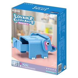 OPENING KD99002-1 99002-1 non  CHÚ VOI CON DỄ THƯƠNG bộ đồ chơi xếp lắp ráp ghép mô hình LOVABLE ELEPHANTS - FUNNY CASH LOCKER