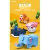 OPENING KD99002-1 99002-1 non  CHÚ VOI CON DỄ THƯƠNG bộ đồ chơi xếp lắp ráp ghép mô hình LOVABLE ELEPHANTS - FUNNY CASH LOCKER