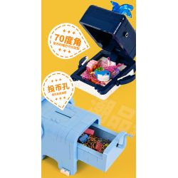OPENING KD99002-1 99002-1 non  CHÚ VOI CON DỄ THƯƠNG bộ đồ chơi xếp lắp ráp ghép mô hình LOVABLE ELEPHANTS - FUNNY CASH LOCKER