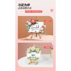 JAKI JK2807 2807 non  HOA NHÀI GIỮA NHỮNG ĐÁM MÂY bộ đồ chơi xếp lắp ráp ghép mô hình