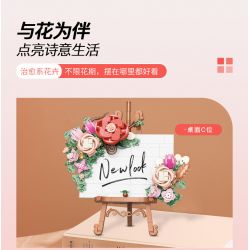 JAKI JK2807 2807 non  HOA NHÀI GIỮA NHỮNG ĐÁM MÂY bộ đồ chơi xếp lắp ráp ghép mô hình