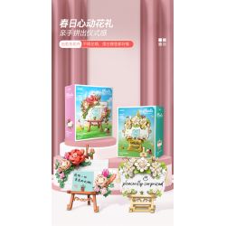 JAKI JK2807 2807 non  HOA NHÀI GIỮA NHỮNG ĐÁM MÂY bộ đồ chơi xếp lắp ráp ghép mô hình