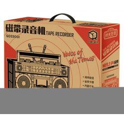 INSPIRE QD33001 33001 non  MÁY GHI ÂM CỔ ĐIỂN bộ đồ chơi xếp lắp ráp ghép mô hình TAP RECORDER VOICE OF THE TIMES