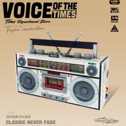 INSPIRE QD33001 33001 non  MÁY GHI ÂM CỔ ĐIỂN bộ đồ chơi xếp lắp ráp ghép mô hình TAP RECORDER VOICE OF THE TIMES