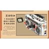 INSPIRE QD33001 33001 non  MÁY GHI ÂM CỔ ĐIỂN bộ đồ chơi xếp lắp ráp ghép mô hình TAP RECORDER VOICE OF THE TIMES