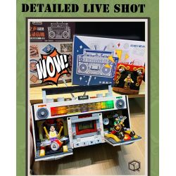 INSPIRE QD33001 33001 non  MÁY GHI ÂM CỔ ĐIỂN bộ đồ chơi xếp lắp ráp ghép mô hình TAP RECORDER VOICE OF THE TIMES