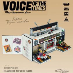 INSPIRE QD33001 33001 non  MÁY GHI ÂM CỔ ĐIỂN bộ đồ chơi xếp lắp ráp ghép mô hình TAP RECORDER VOICE OF THE TIMES