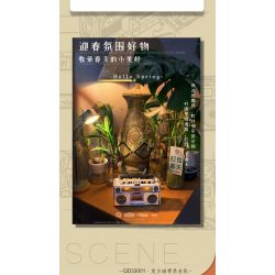 INSPIRE QD33001 33001 non  MÁY GHI ÂM CỔ ĐIỂN bộ đồ chơi xếp lắp ráp ghép mô hình TAP RECORDER VOICE OF THE TIMES