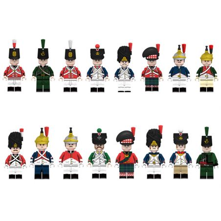 GUANGDONG RUIZHIDA N026 N027 N028 N029 N030 N031 N032 N001 N002 N003 N006 N004 N005 N007 N008 N009 N010 N011 N012 N013 N014 N015 N016 N017 N018 N019 N020 N021 N022 N023 N024 N025 non  CHIẾN TRANH NAPOLÉON 20 NHÂN VẬT NHỎ bộ đồ chơi xếp lắp ráp ghép mô hình Collectable Minifigures Búp Bê Sưu Tầm