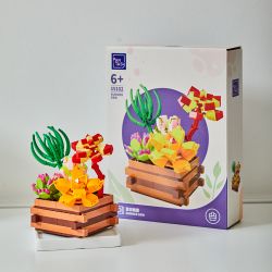 PANTASY 15102 non  SƯƠNG SỚM MÙA HÈ bộ đồ chơi xếp lắp ráp ghép mô hình SUCCULENT GARDEN SUMMER DEW
