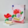 PANTASY 15101 non  THÌ THẦM MÀU ĐỎ THẪM bộ đồ chơi xếp lắp ráp ghép mô hình SUCCULENT GARDEN SCARLET WHISPER