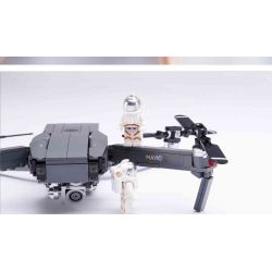 DJI 32008 non  MÁY BAY KHÔNG NGƯỜI LÁI DJI bộ đồ chơi xếp lắp ráp ghép mô hình Creator MAVICPRO BRICK Sáng Tạo