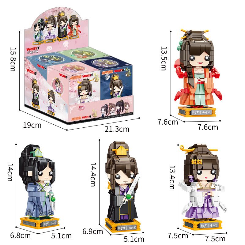 WOMA C0770 0770 non  TONGLINGFEI 4 PHONG CÁCH bộ đồ chơi xếp lắp ráp ghép mô hình Movie & Game Phim Và Trò Chơi 1106 khối