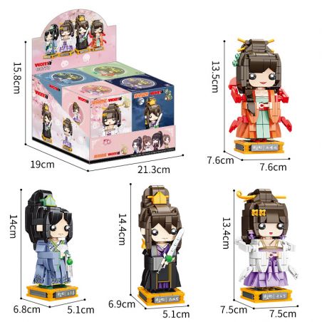 WOMA C0770 0770 non  TONGLINGFEI 4 PHONG CÁCH bộ đồ chơi xếp lắp ráp ghép mô hình Movie & Game Phim Và Trò Chơi 1106 khối