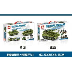 SHENG YUAN SY 1673 non  TÊN LỬA ĐẤT ĐỐI KHÔNG SA-6 bộ đồ chơi xếp lắp ráp ghép mô hình Military Army SURVIVAL WARFARE Quân Sự Bộ Đội 506 khối